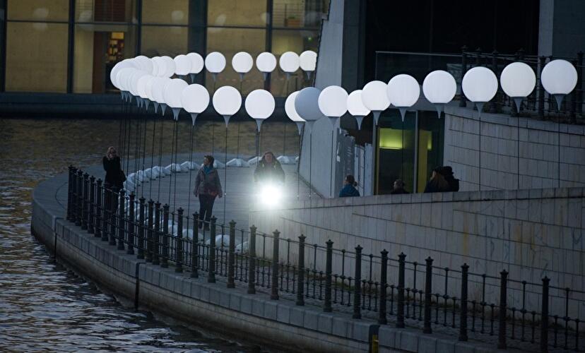 25 Jahre Mauerfall: Lichtgrenze