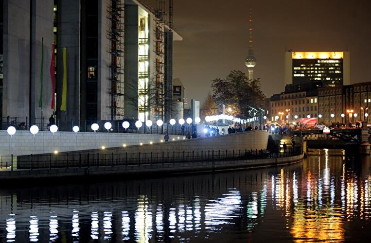 25 Jahre Mauerfall: Lichtgrenze