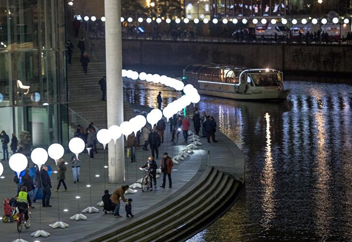 25 Jahre Mauerfall: Lichtgrenze