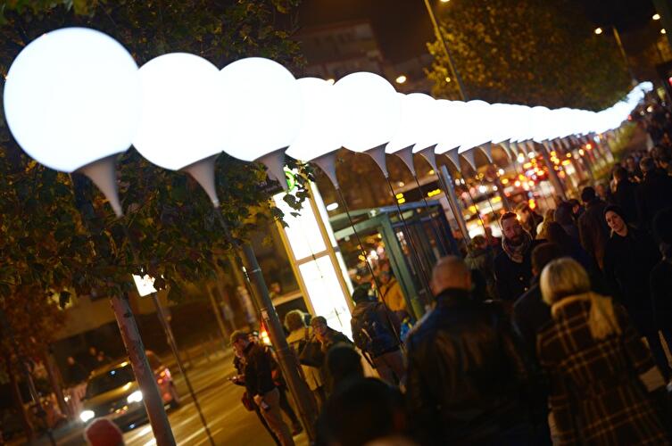 25 Jahre Mauerfall: Lichtgrenze