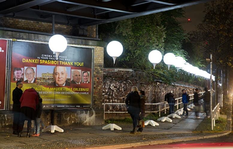 25 Jahre Mauerfall: Lichtgrenze