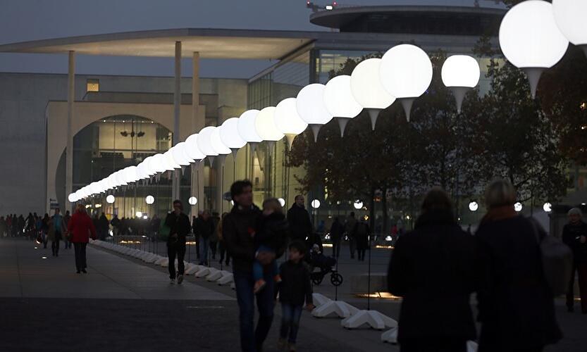 25 Jahre Mauerfall: Lichtgrenze