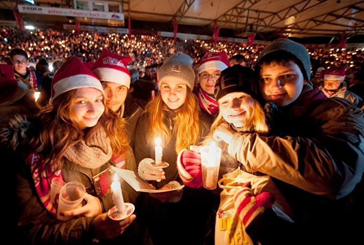 Weihnachtssingen beim 1. FC Union Berlin