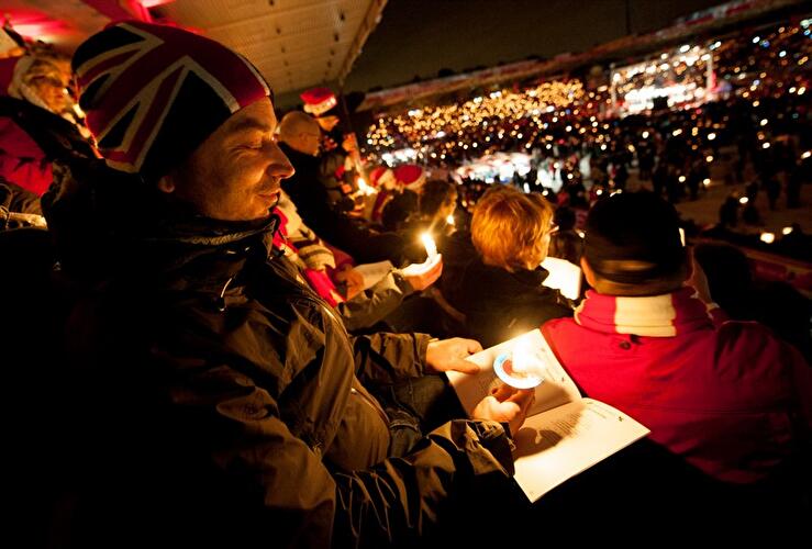Weihnachtssingen beim 1. FC Union Berlin