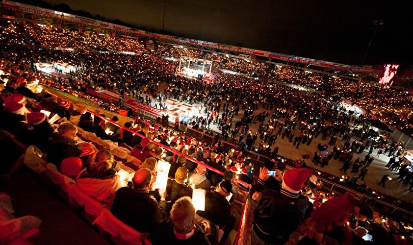 Weihnachtssingen beim 1. FC Union Berlin