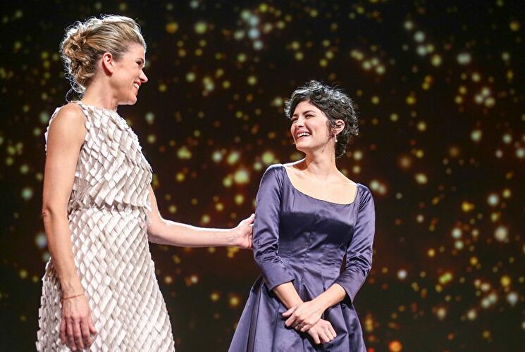 Anke Engelke und Audrey Tautou