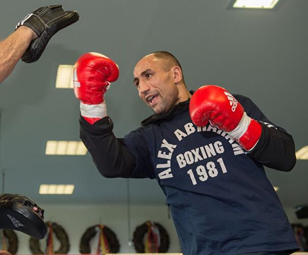 Arthur Abraham - Pressetraining zur WBO WM