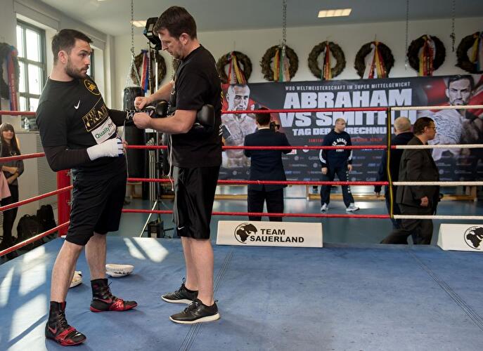 Arthur Abraham - Pressetraining zur WBO WM