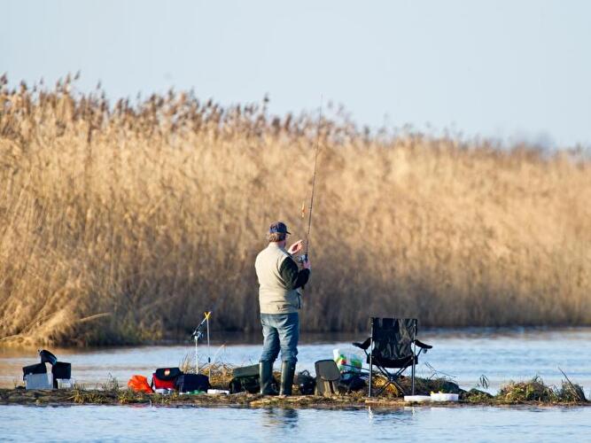 Angler im Oderbruch