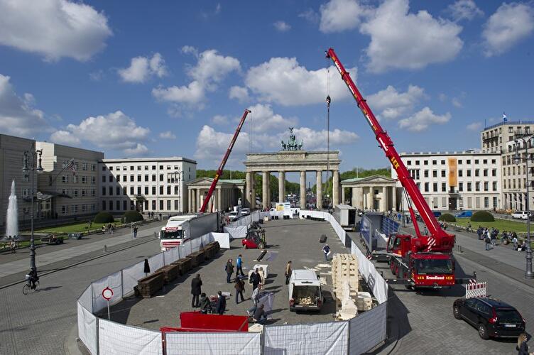 Pferdeskulpturen vor dem Brandenburger Tor