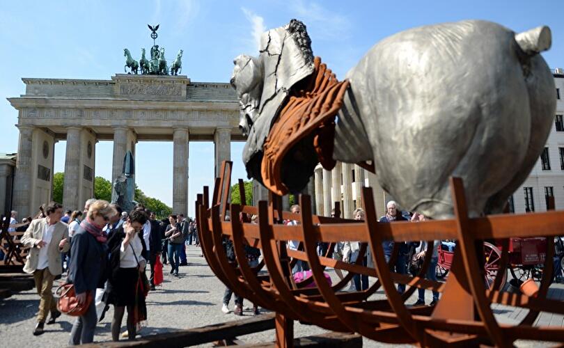 Pferdeskulpturen vor dem Brandenburger Tor