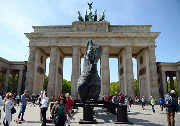 Pferdeskulpturen vor dem Brandenburger Tor