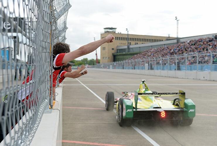 Formel E Rennen auf dem Tempelhofer Feld