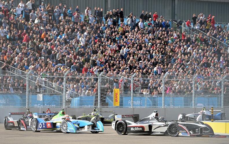 Formel E Rennen auf dem Tempelhofer Feld