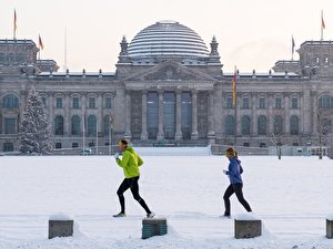 Schneetreiben in Berlin