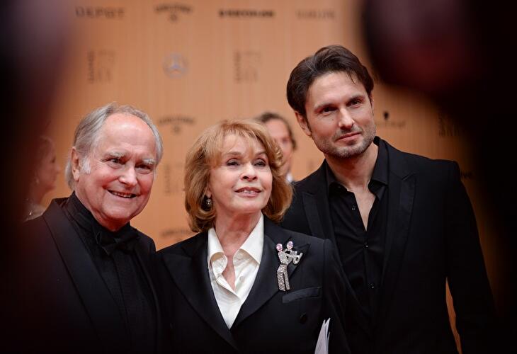 Senta Berger mit Michael und Simon Verhoeven