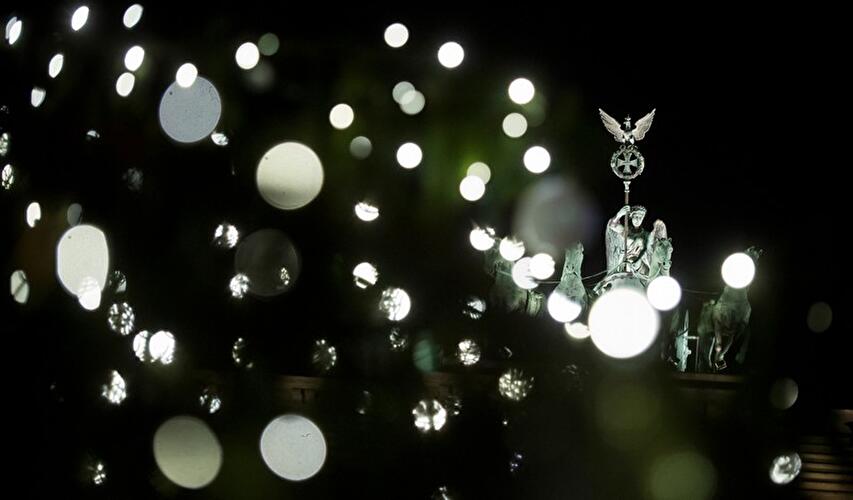 Weihnachtsbaum am Brandenburger Tor