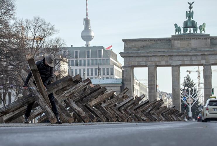 Kunstinstallation "Die Sperre im Kopf"