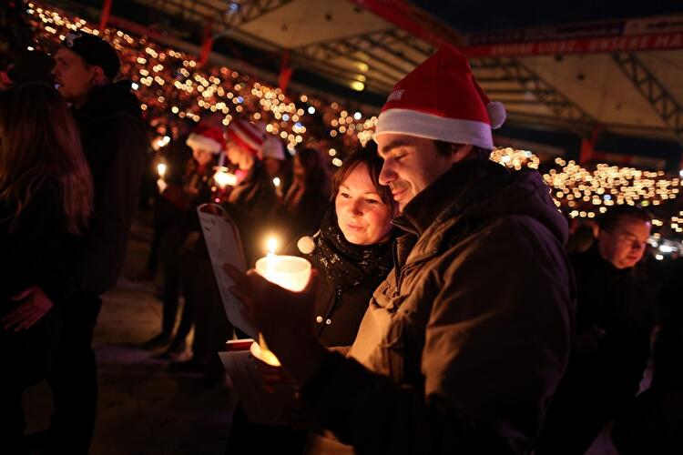 Weihnachtssingen beim 1. FC Union Berlin