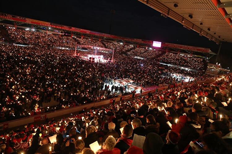 Weihnachtssingen beim 1. FC Union Berlin