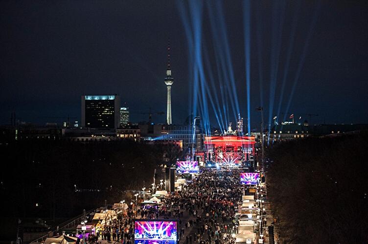 Silvester 2015 am Brandenburger Tor