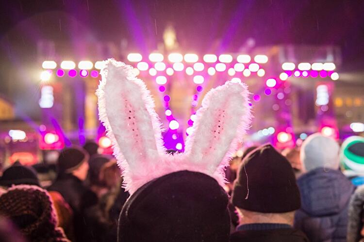 Silvester 2015 am Brandenburger Tor