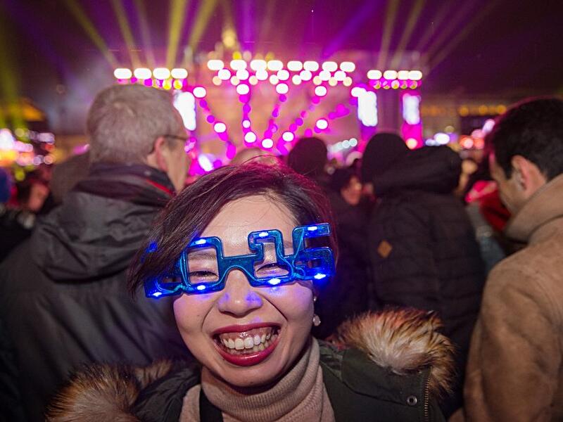 Silvester 2015 am Brandenburger Tor