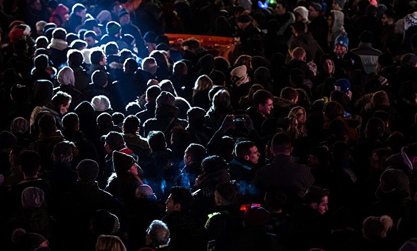 Silvester 2015 am Brandenburger Tor