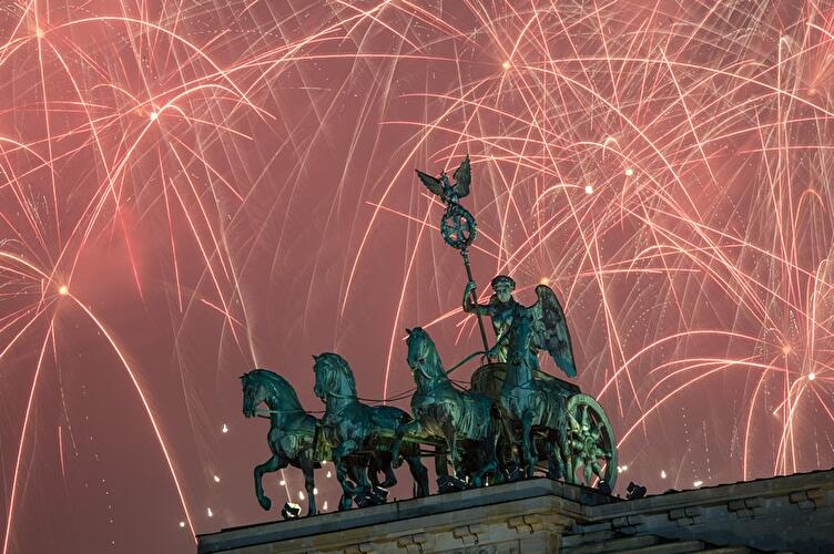 Silvester 2015 am Brandenburger Tor