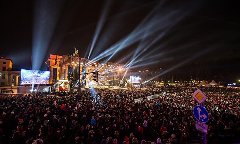 Silvester 2015 am Brandenburger Tor