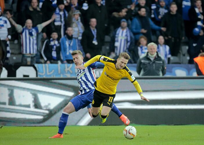 Hertha gegen Dortmund