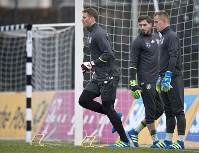 Fußball-Nationalmannschaft trainiert in Berlin