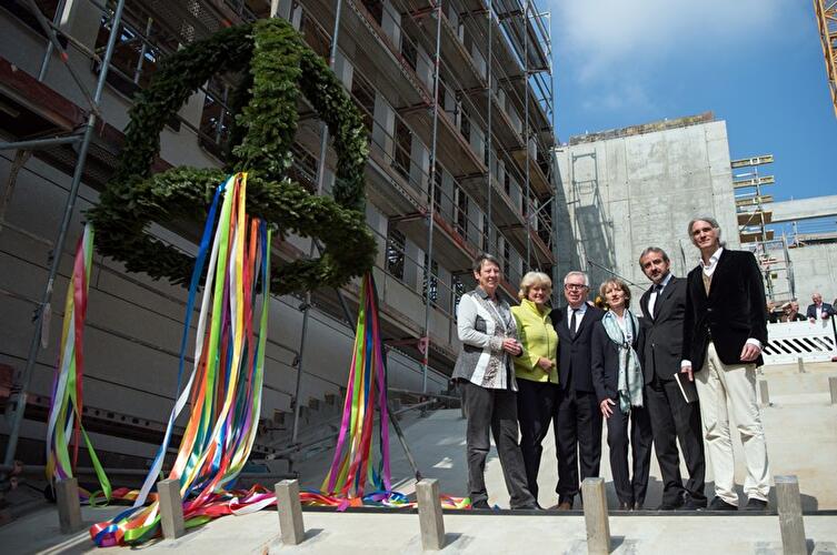 Richtfest: Empfangsgebäude der Museumsinsel