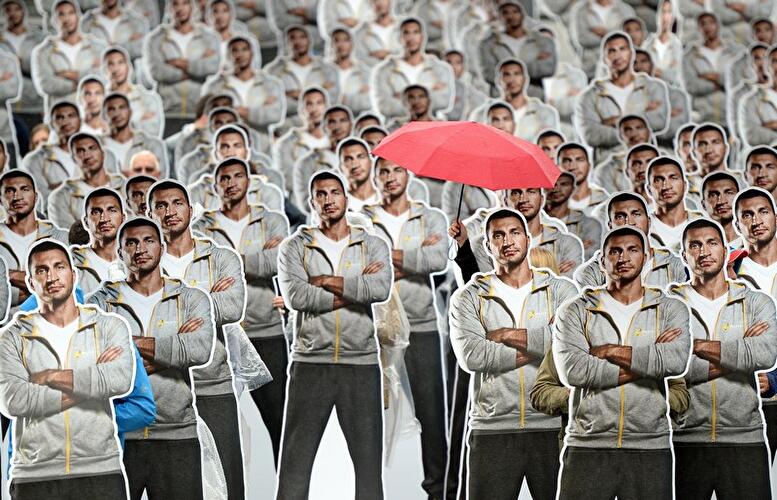 Papp-Klitschkos am Alexanderplatz