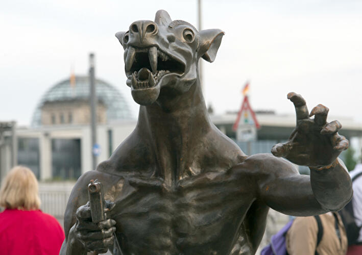 Wölfe am Hauptbahnhof