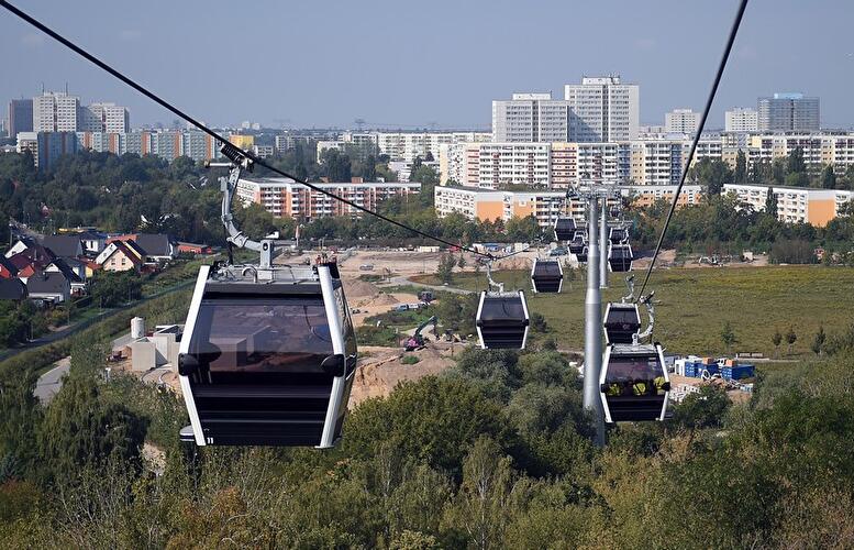 Probefahrt mit der IGA Seilbahn