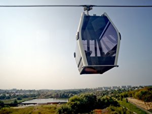 Probefahrt mit der IGA Seilbahn