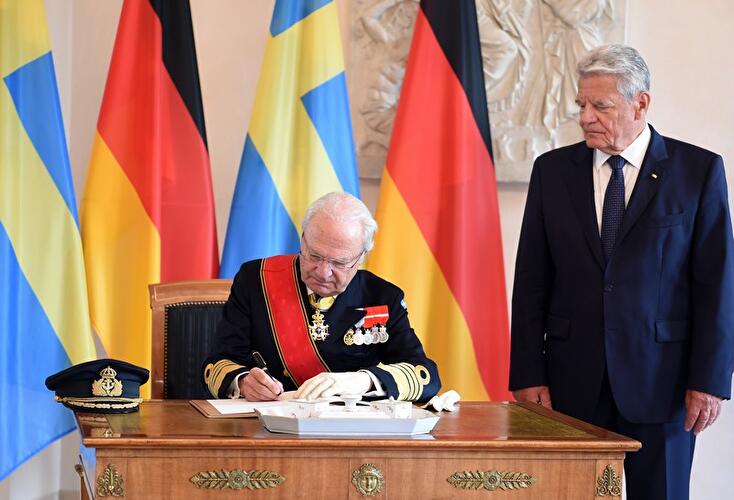 Schwedisches Königspaar auf Berlin-Besuch