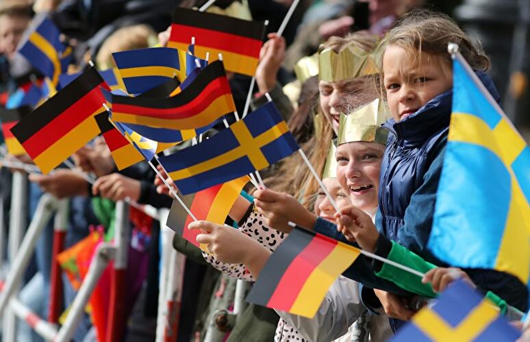 Schwedisches Königspaar auf Berlin-Besuch