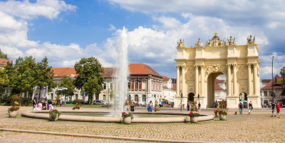 Brandenburg Gate at Luisenplatz in Potsdam