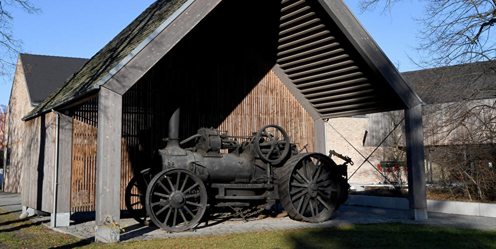 Dampf-Pflug-Lokomobile im Agrarmuseum Wandlitz