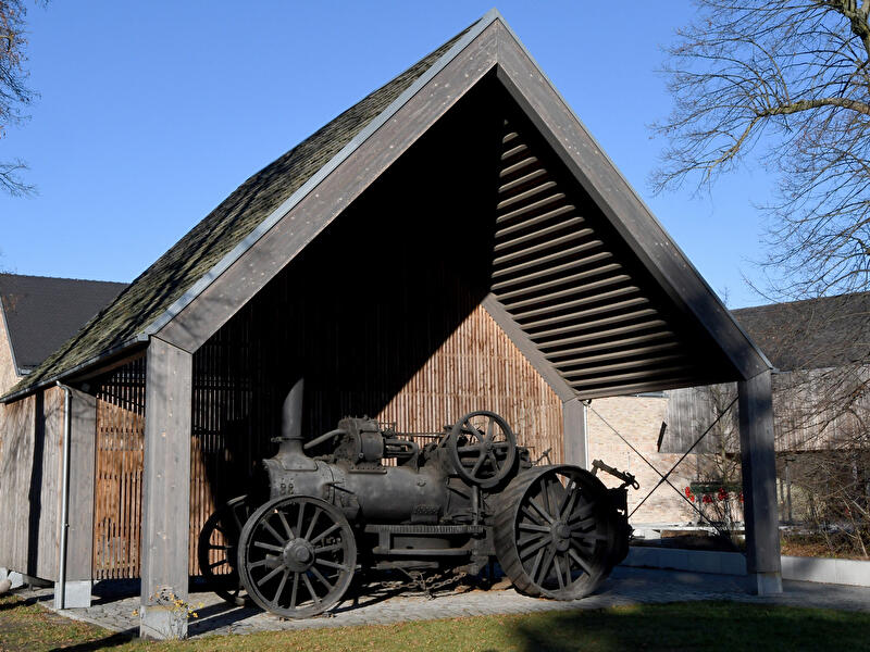 Dampf-Pflug-Lokomobile im Agrarmuseum Wandlitz
