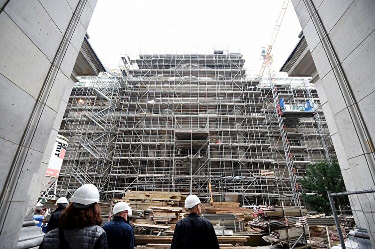 Baustellenrundgang Staatsbibliothek