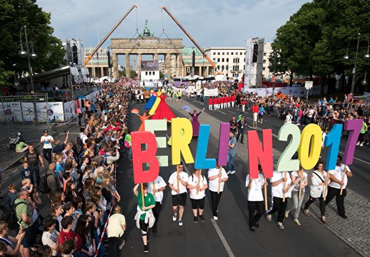 Festzug beim Turnfest 2017