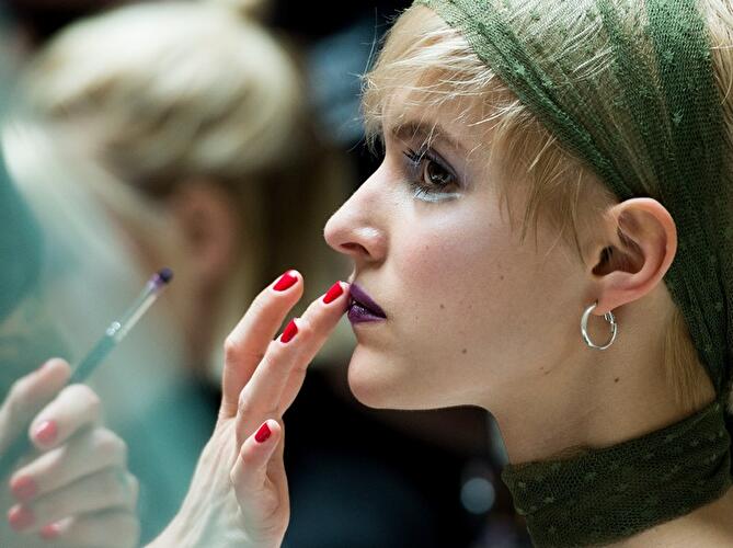 Backstage Styling bei Anja Gockel