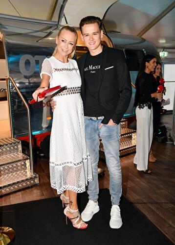 Jenny Elvers und ihr Sohn Paul Jolig