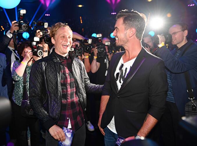Matthias Schweighöfer (l) und Florian Silbereisen.