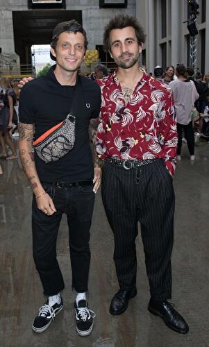 Die Blogger Carl Jakob Haupt (l) und David Kurt Roth