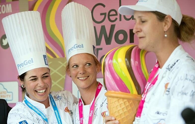 Linda Peterlunger (l-r), Manuela Strabler und Katarina Rankovic