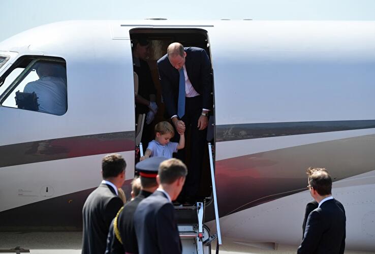 Prinz William und Herzogin Kate landen in Berlin
